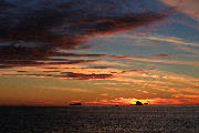 Solnedgang på Sydshetlandsøerne