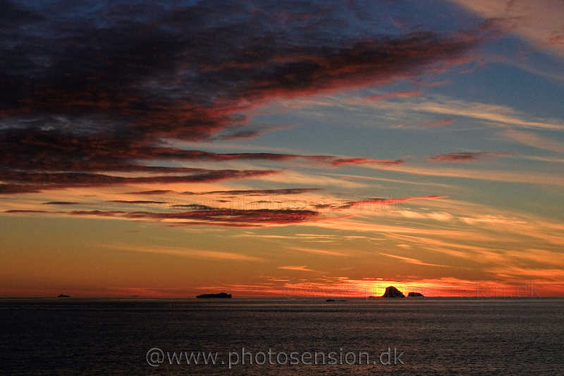 Solnedgang på Sydshetlandsøerne